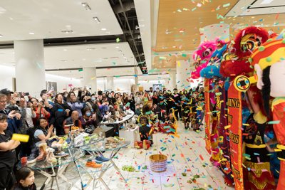 Lion Dance Lunar New Year Performance at Nordstrom Vancouver