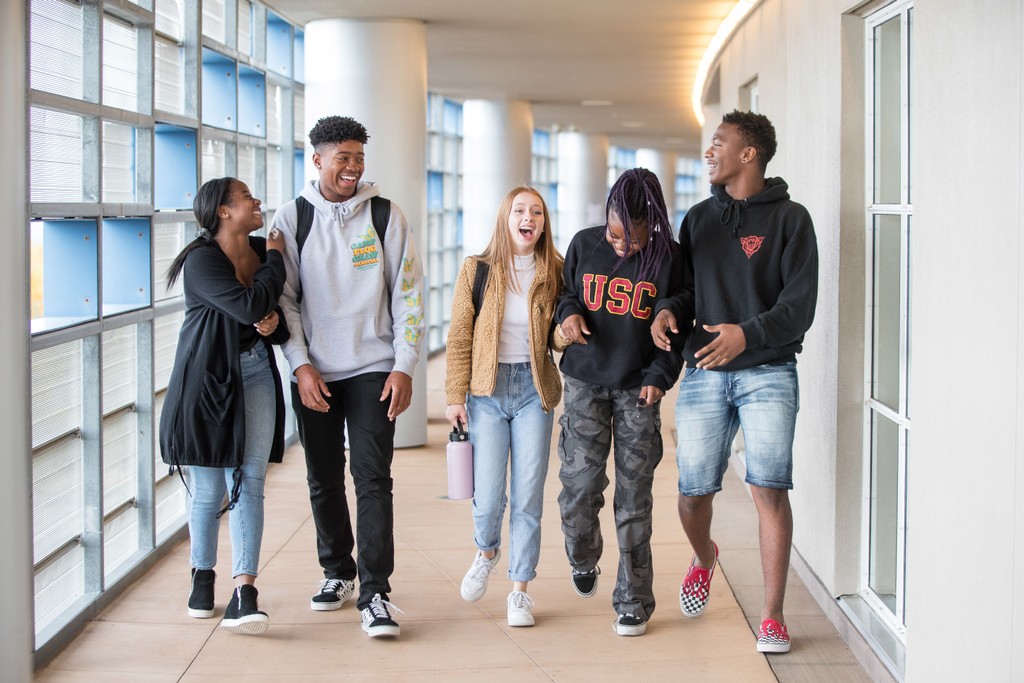 Private School Campus Life Photography – Student Community during school day | Denver CO