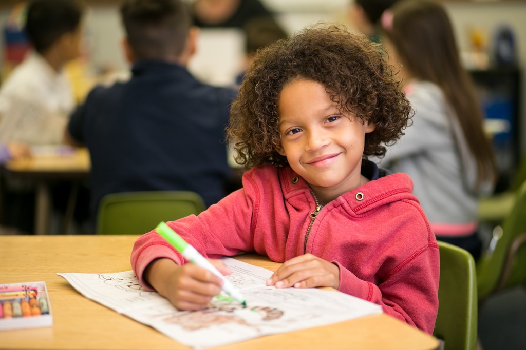 Private School Classroom Photography – Engaged Student Learning | Denver CO