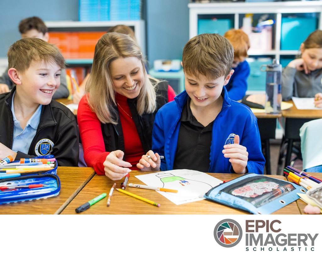 Private School Classroom Photography – Academic Learning inside the Classroom | Colorado Springs, CO