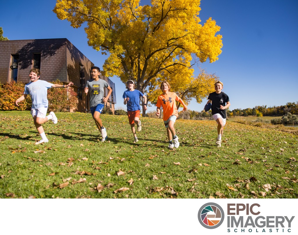 Private School Campus Life Photography – Student Community between Campus Classes | Denver, CO