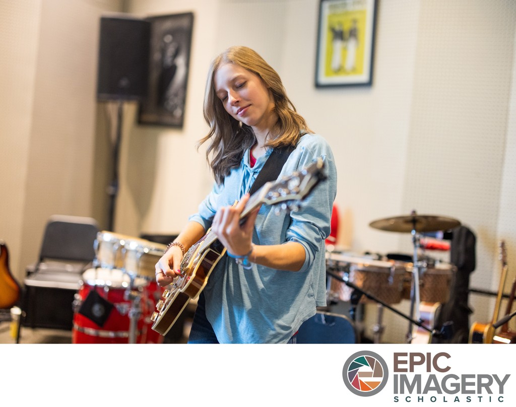 Private School Arts Photography – Creative Expression during Musical Rehearsal | Denver, CO