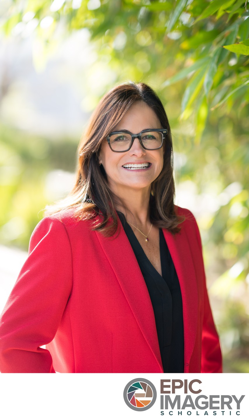 Faculty Portrait in Professional Outdoor Setting