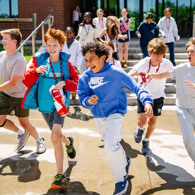 Private School Campus Life Photography – Students Engaged in Outdoor Campus Activities | Denver, CO