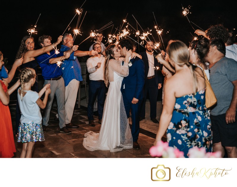 Sparkler Exit | Wedding Photo