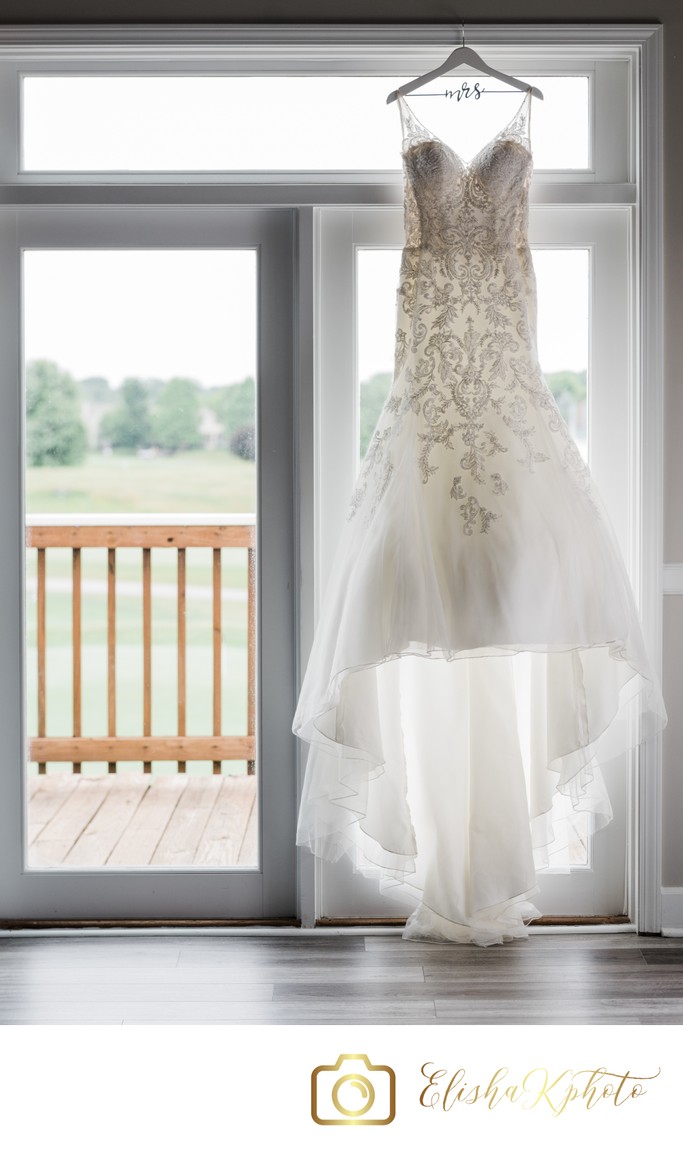 Wedding Dress Hanging Photo