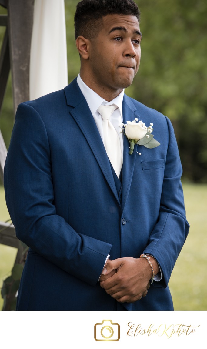 Tears on the Groom's Face