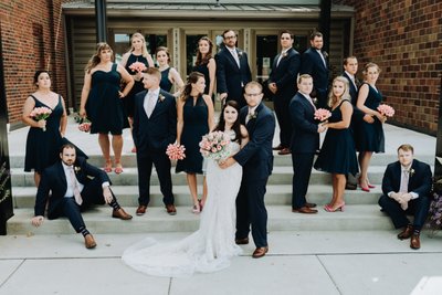 Unique Wedding Party Photo