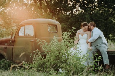 Rustic Sunset Wedding Pictures