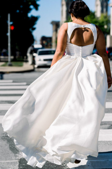 Bride in a Crosswalk