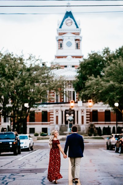 Downtown Franklin Engagement Session