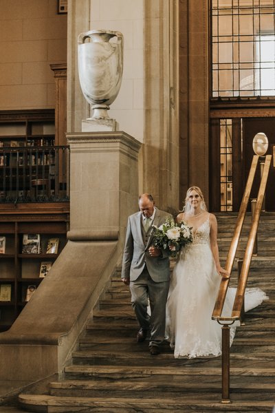 Indianapolis Central Library Wedding Day