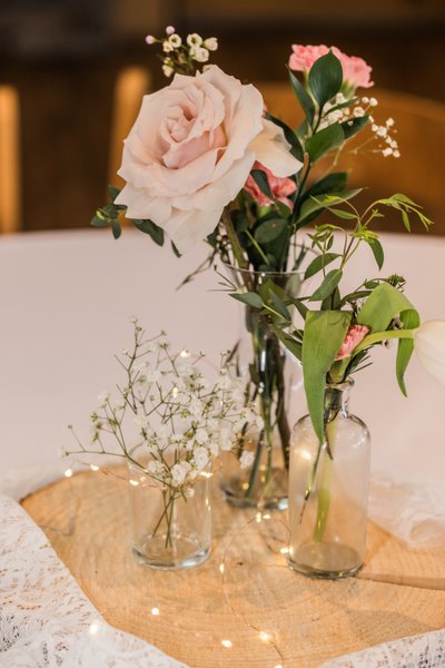 Romantic Centerpieces at The Sycamore at Mallow Run