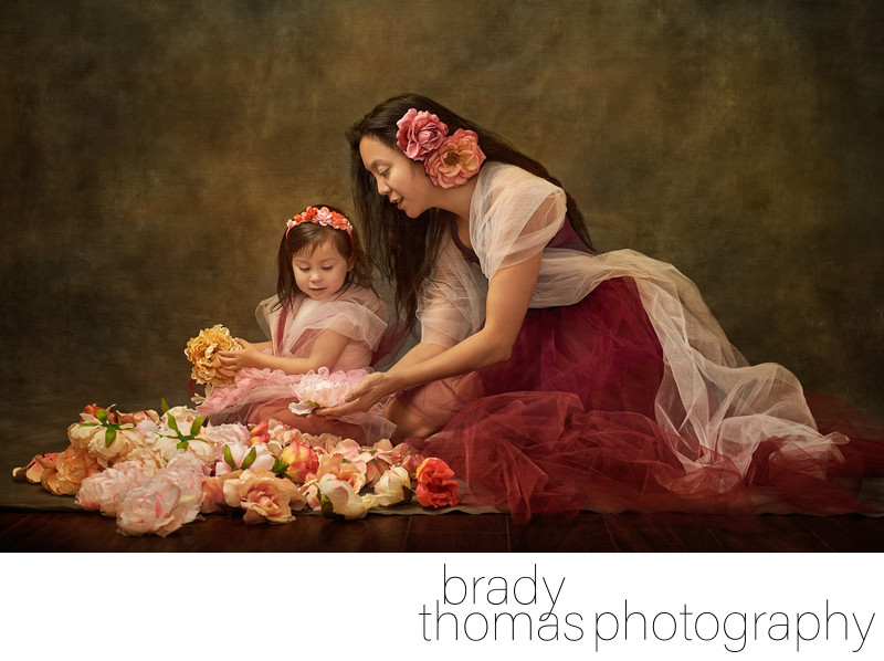 Fine Art Photograph Looks Like Painting Mother Daughter