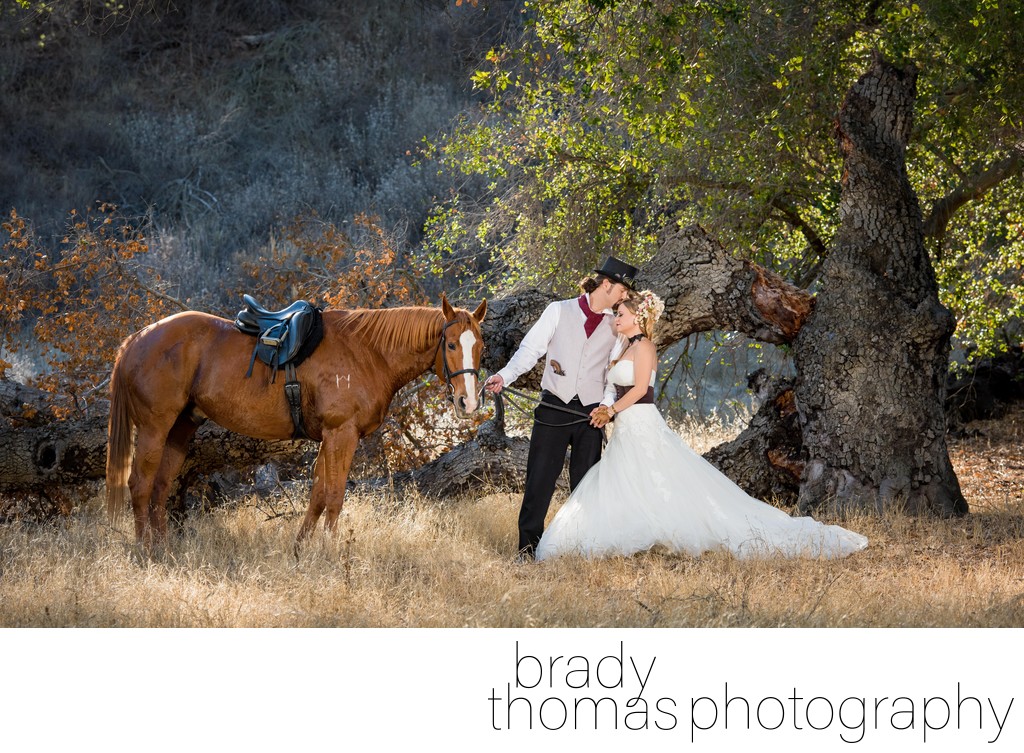 Wedding Photos with Horse