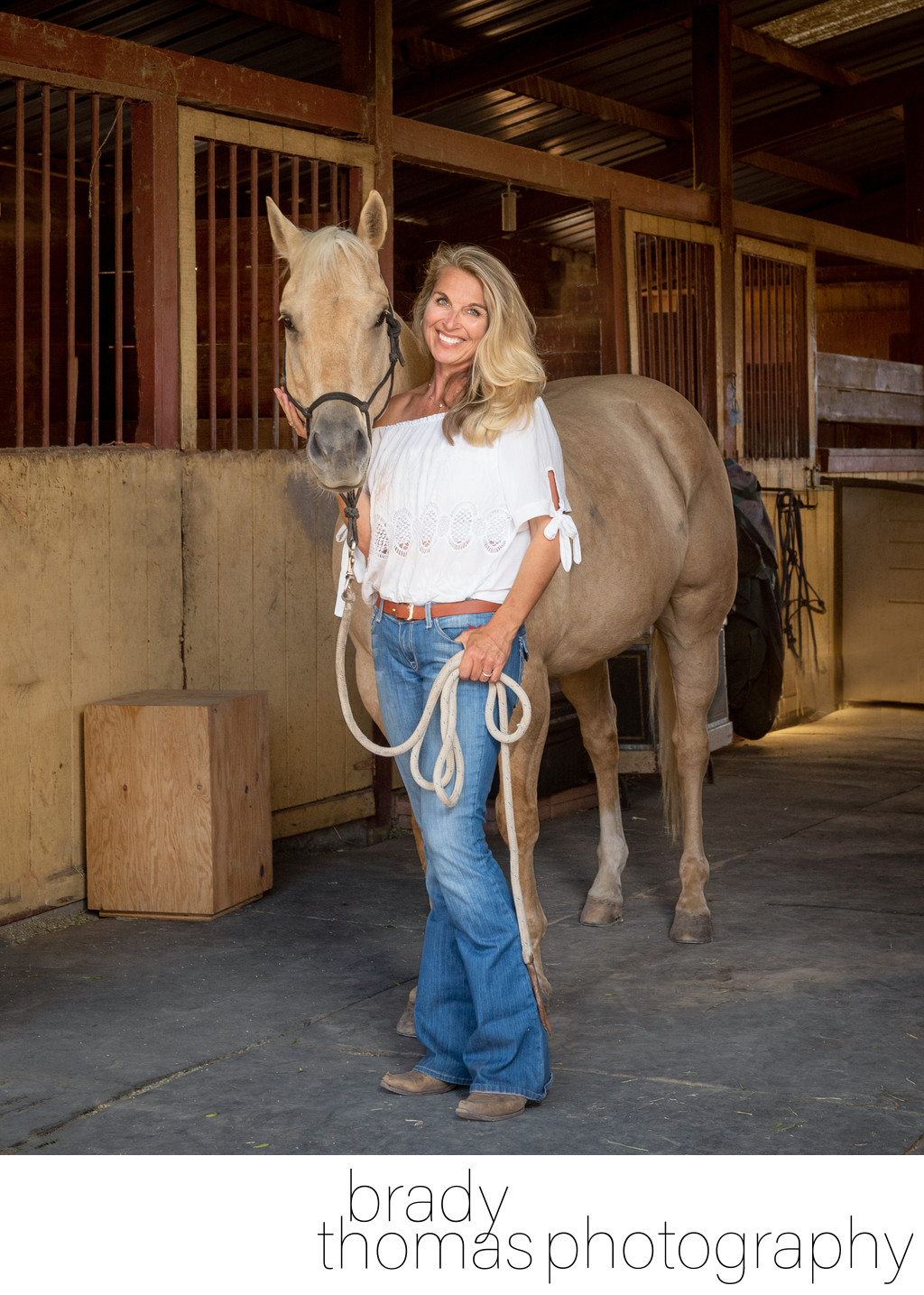 Juliette Goodrich with her Rescue Horse Grady