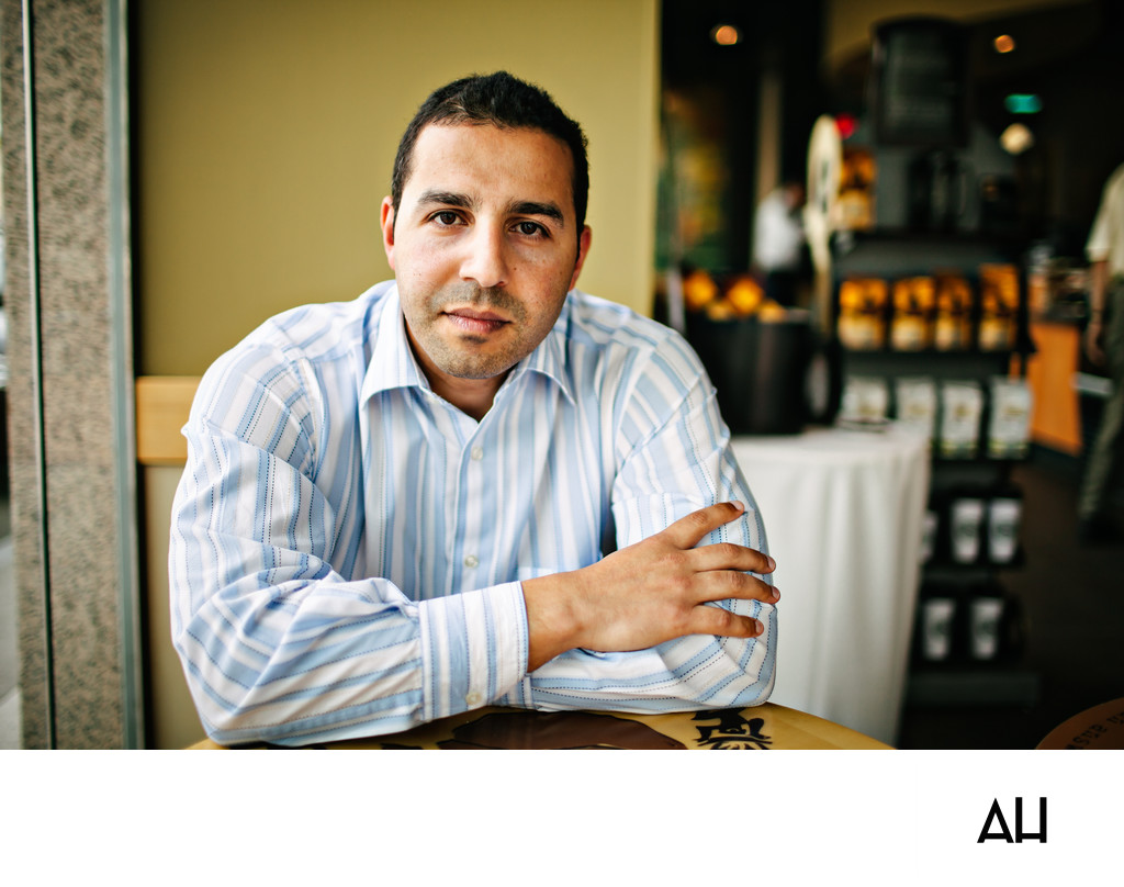 Business Portrait at a Café