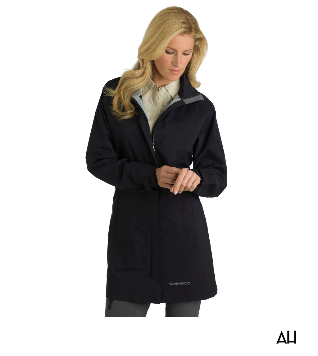 Women's Black Waterproof Rain Jacket