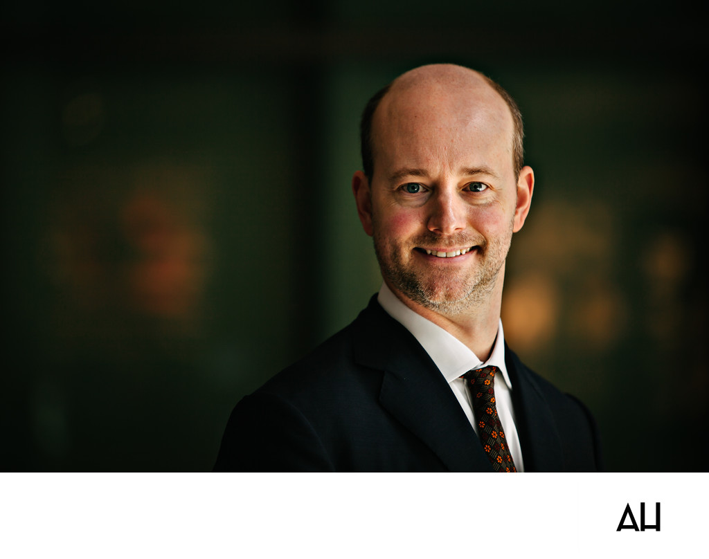 Smiling Corporate Executive Headshot