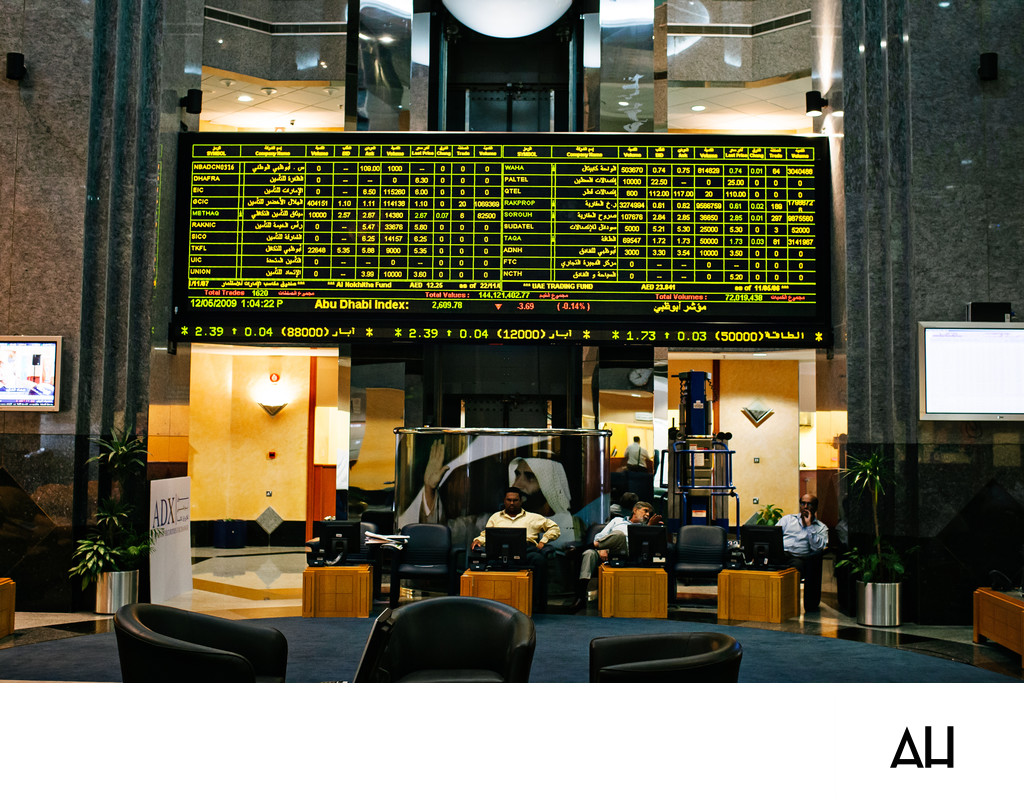 Abu Dhabi Securities Exchange Trading Floor