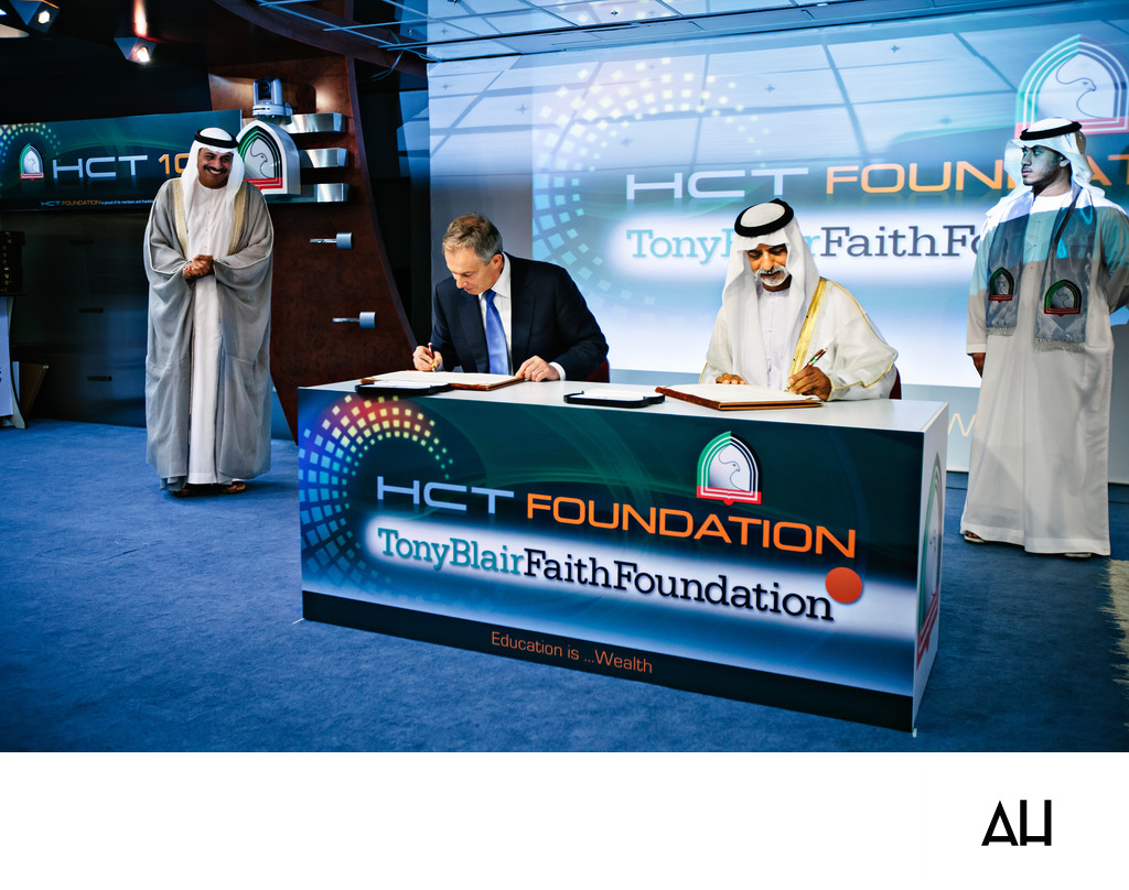 Tony Blair Faith Foundation Signing in Abu Dhabi