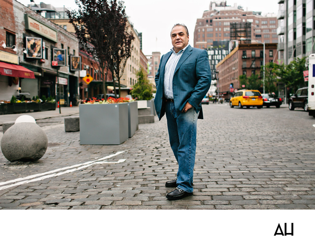 Business Executive Portrait on a City Street