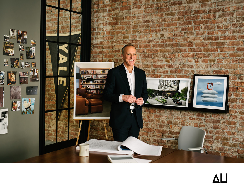 Business Owner Portrait in a Creative Office