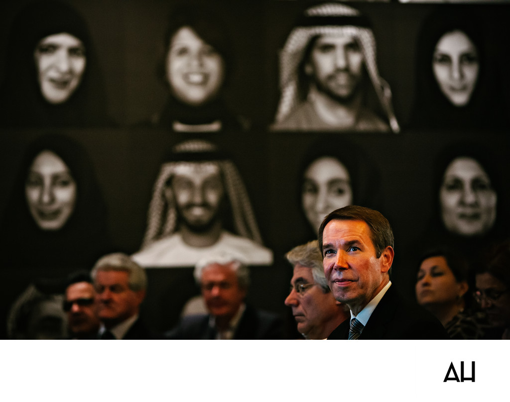 Business Leader at an International Conference