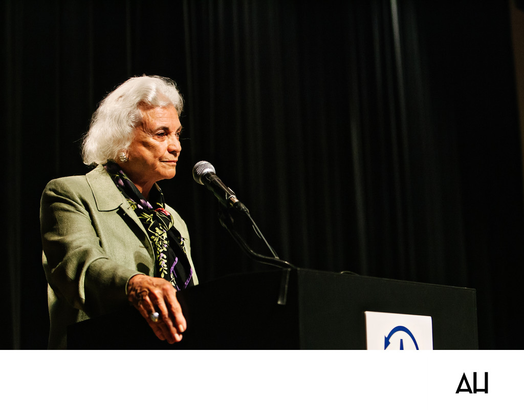 Sandra Day O'Connor Delivering a Keynote Speech