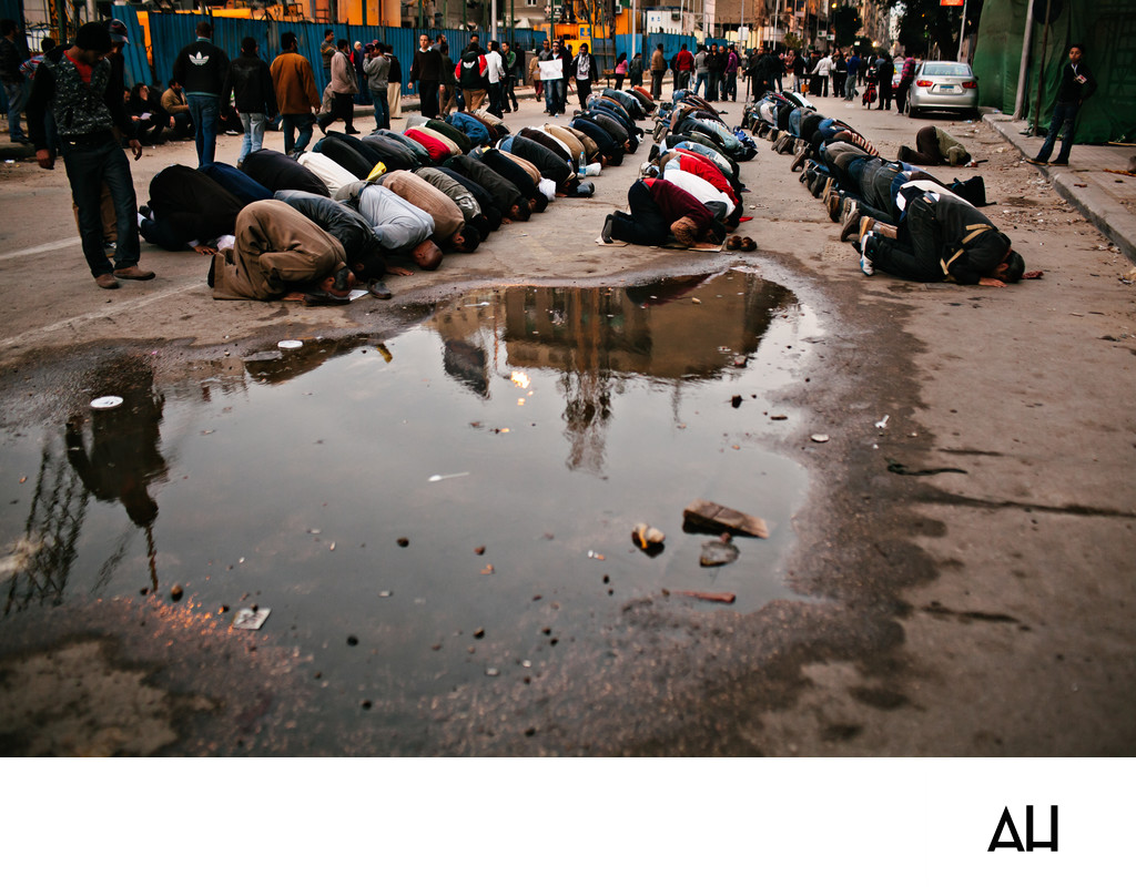 Public Prayer During Cairo Demonstration