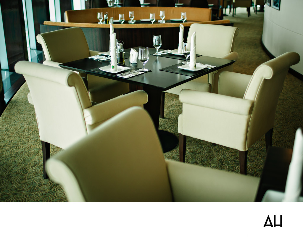 Modern Restaurant Table Setting