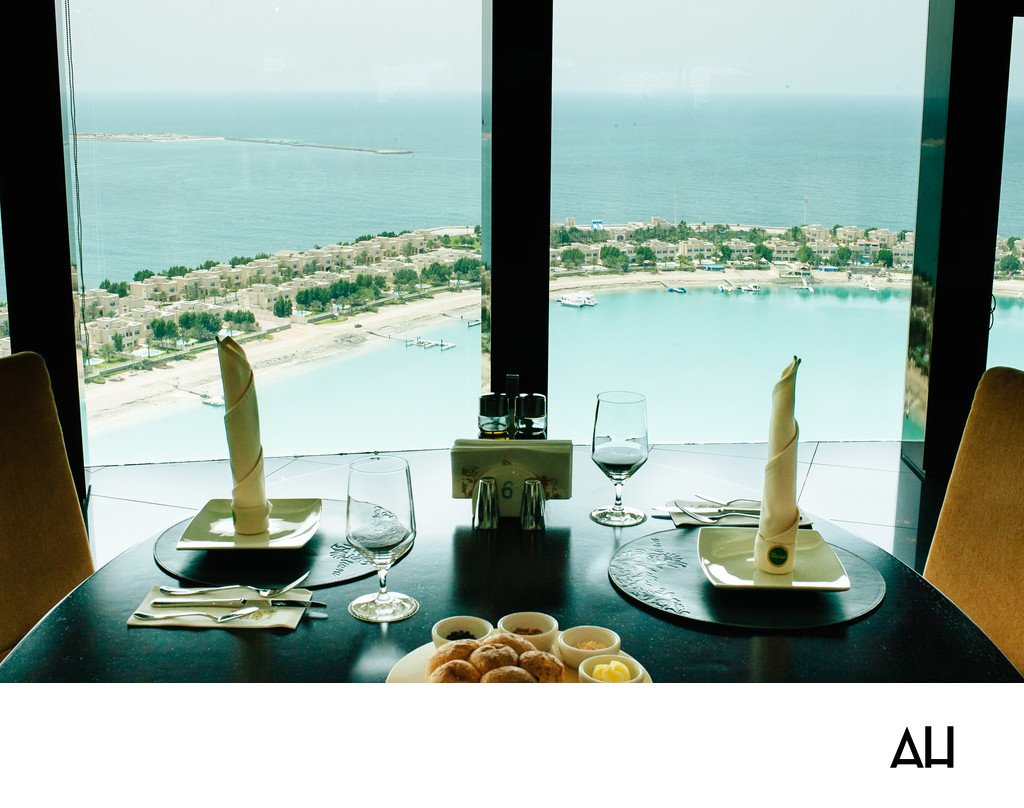 Table for Two with a Coastal View