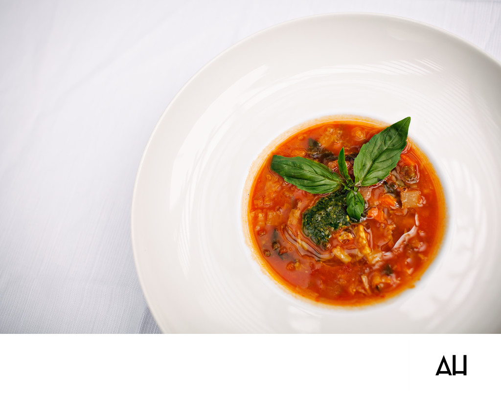 Tomato and Basil Restaurant Entree