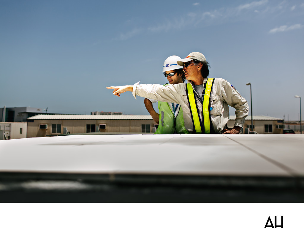 Engineers Inspecting a Renewable Energy Project