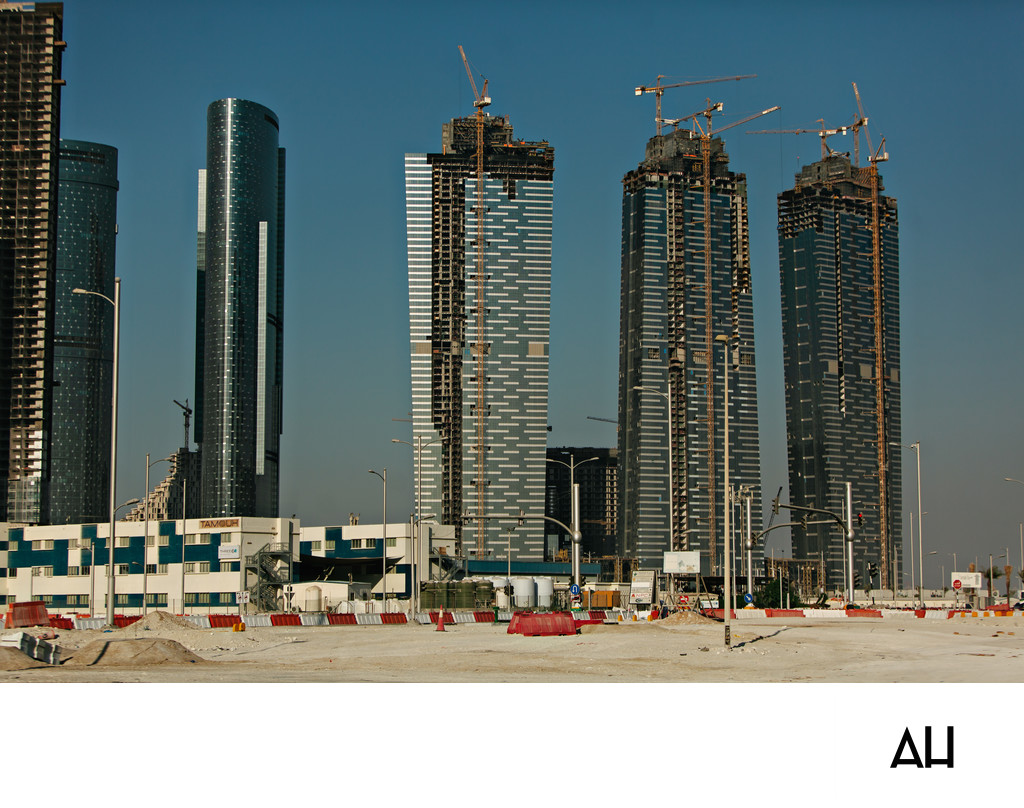 High-Rise Towers Under Construction