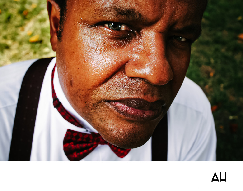 Man in a Bow Tie Outdoors
