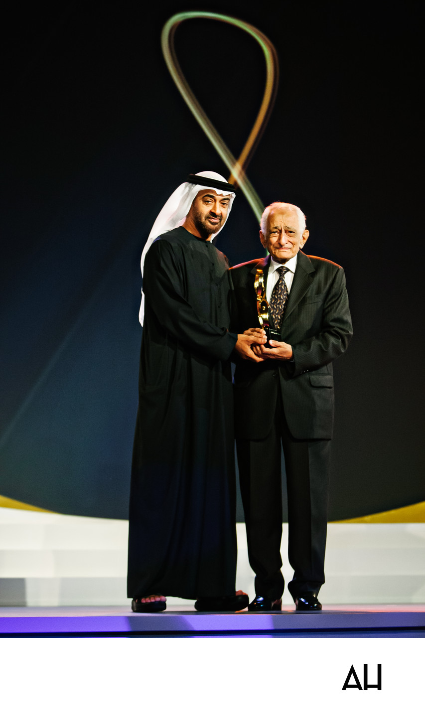 Award Presentation at an Emirati Ceremony