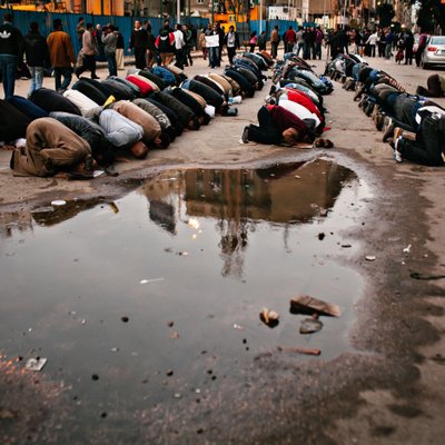 Public Prayer During Cairo Demonstration