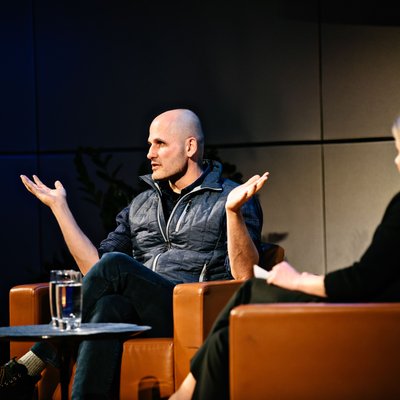 Speaker in Conversation at a Live Event