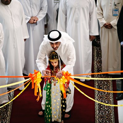 Ribbon Cutting at an Emirati Opening Ceremony