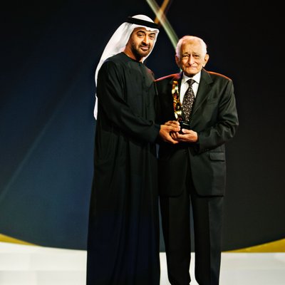 Award Presentation at an Emirati Ceremony