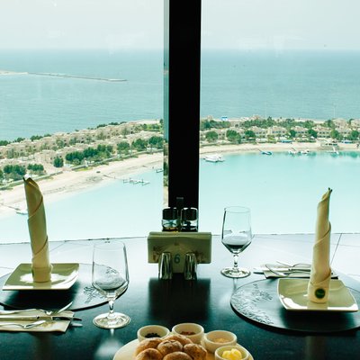 Table for Two with a Coastal View