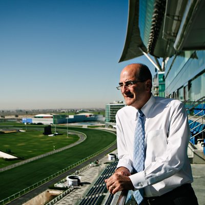 Racetrack Executive Overlooking the Course