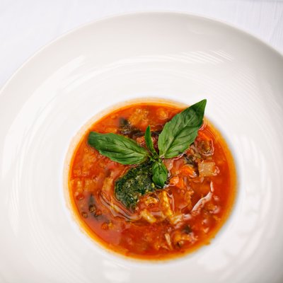 Tomato and Basil Restaurant Entree