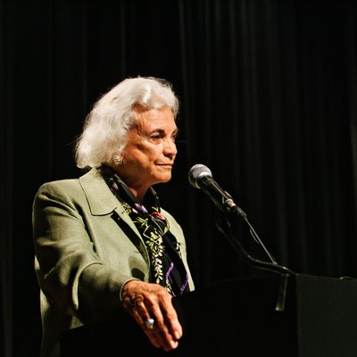 Sandra Day O'Connor Delivering a Keynote Speech