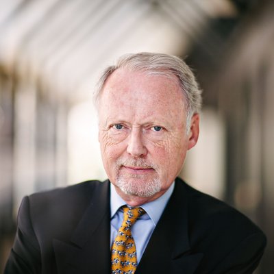 Senior Executive Portrait with Yellow Tie