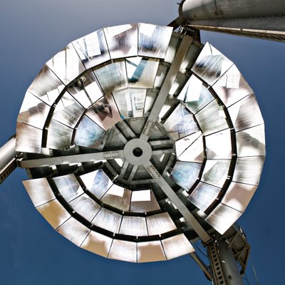 Solar Thermal Concentrator Viewed from Below