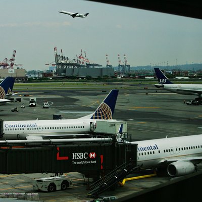 Commercial Aircraft at an International Airport