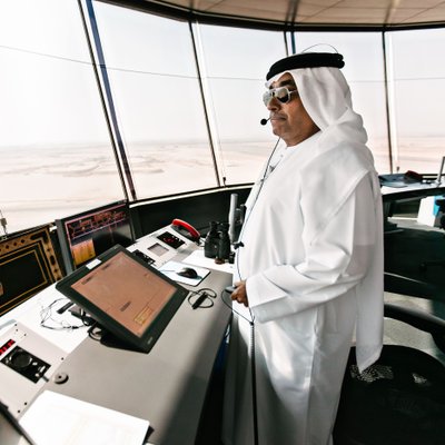 Air Traffic Controller in a UAE Control Tower