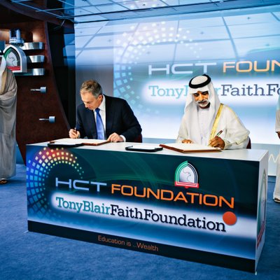 Tony Blair Faith Foundation Signing in Abu Dhabi